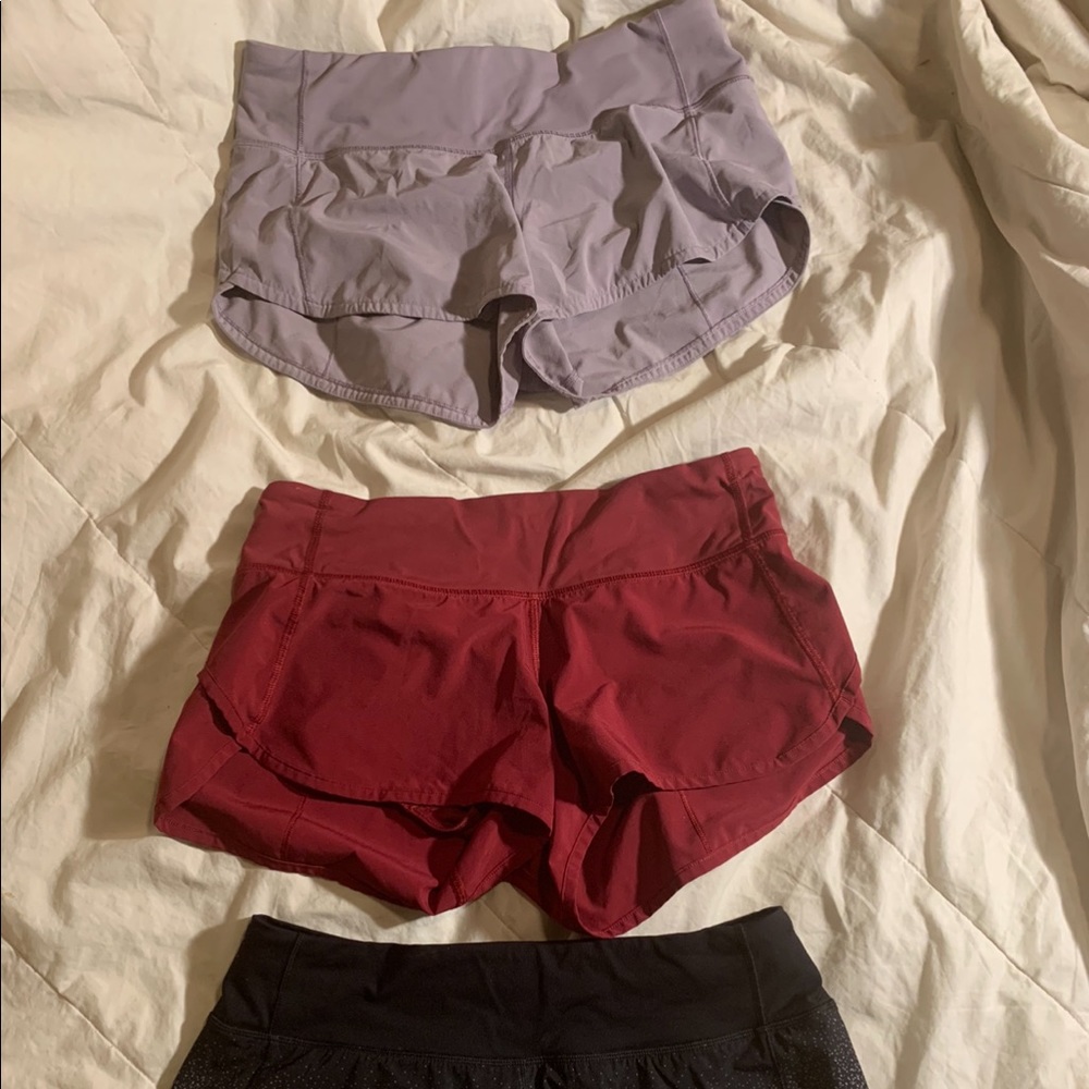 Set of 3 lululemon shorts